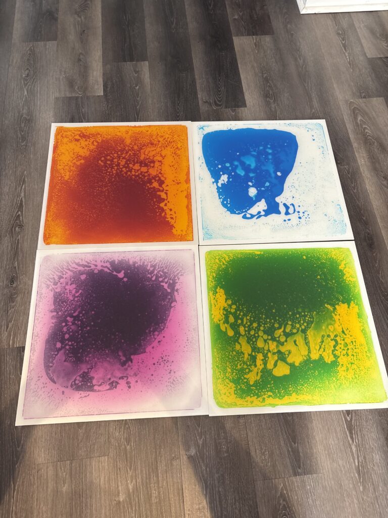 Kids sensory mats at Playtime Academy Daycare in Davenport, Iowa