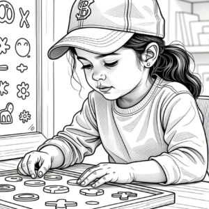 Drawing of a special needs child in our preschool care program